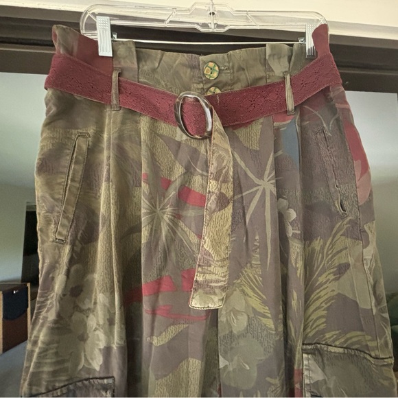 Desigual Tropical Print Cargo Pants - Picture 1 of 15